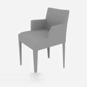 Wood Armchair Restaurant Furniture 3d model