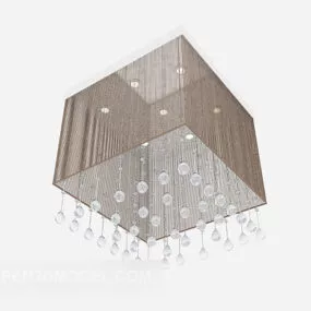 Square Crystal Chandelier 3d model