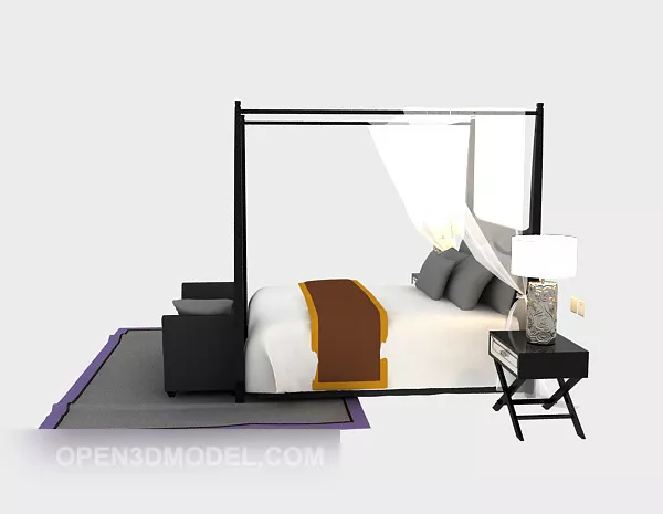 Banner Frame With Poster Frame 3d model