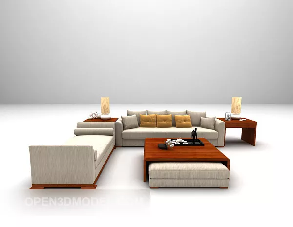 Pastoral Furniture Sofa Furniture 3d model Pastoral Furniture Sofa Furniture 3d model