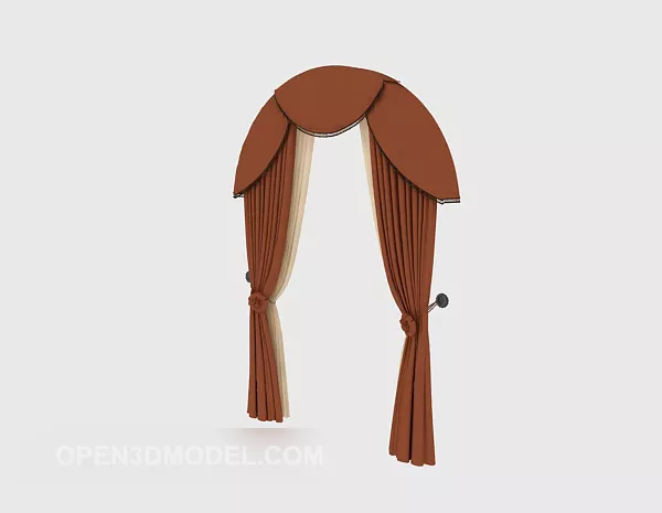 Classic Building Arc Column 3d model