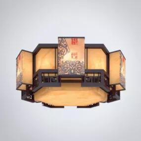 Chinese Chandelier 3d model