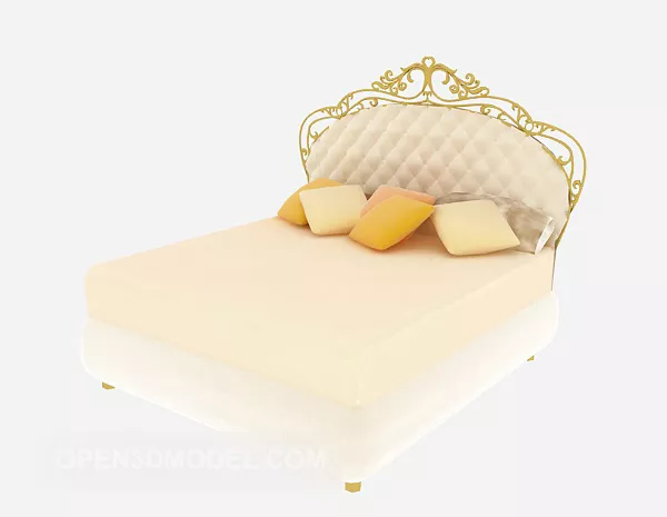 European Bed Back Carving 3d model European Bed Back Carving 3d model