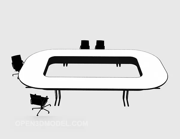 Circle Conference Table 3d model Circle Conference Table 3d model