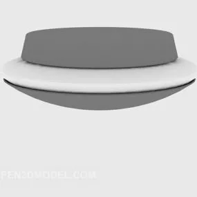 Modern Chandelier Round Shade V1 3d model