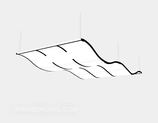 Wave Shade Ceiling Lamp Chandelier 3d model Wave Shade Ceiling Lamp Chandelier 3d model