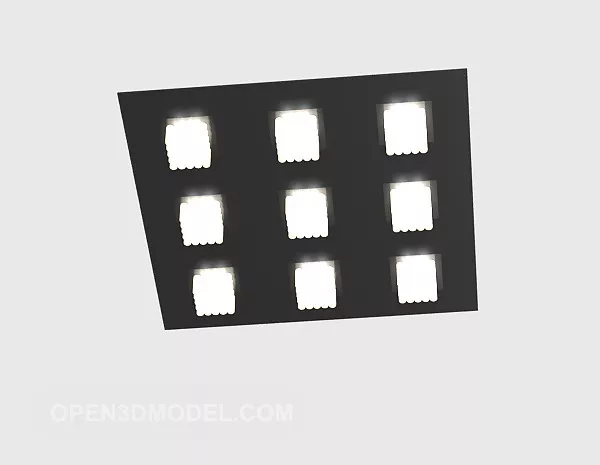 Modern Led Ceiling Lamp 3d model
