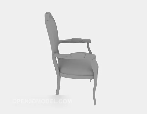 European Small Wood Chair 3d model European Small Wood Chair 3d model