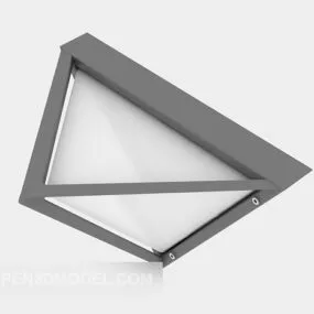 Modern Chandelier Square Shade 3d model