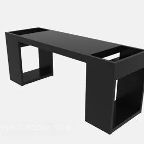 Chinese Dark Wood Table Furniture 3d model