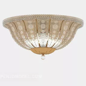 European Decorative Ceiling Lamp 3d model