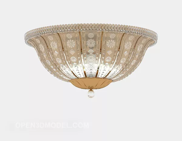 European Decorative Ceiling Lamp 3d model European Decorative Ceiling Lamp 3d model