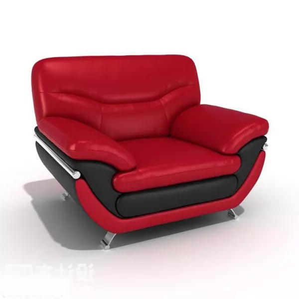 Red Sofa 3d model Red Sofa 3d model