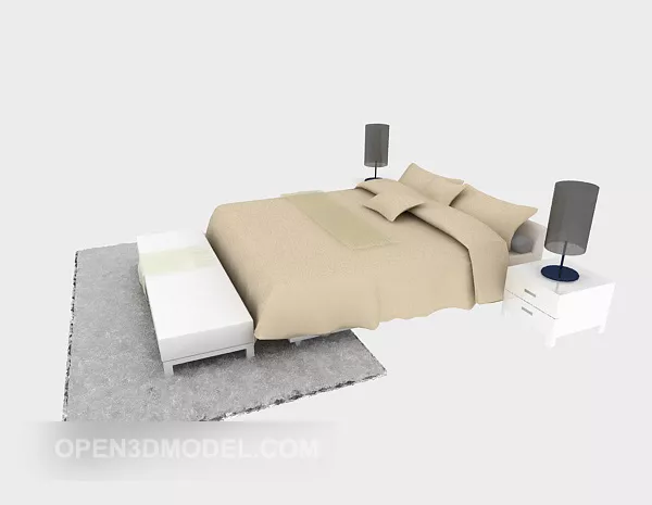 Carpet Brown Pattern 3d model
