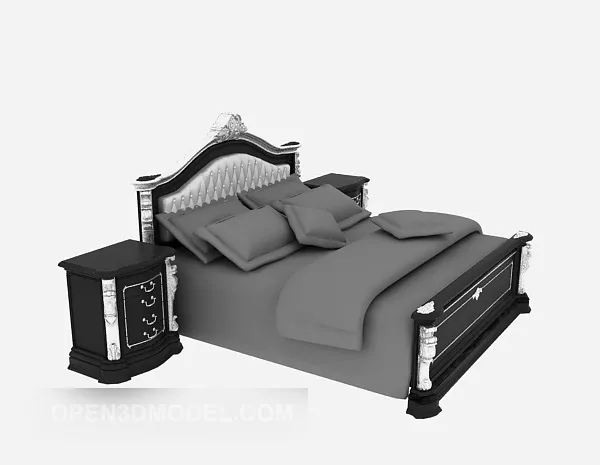 Nightstand L Frame Shape 3d model