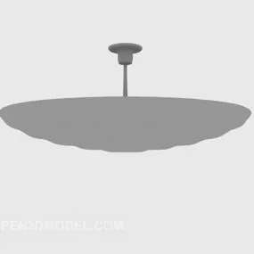 Modern Chandelier Round Disc Shade 3d model