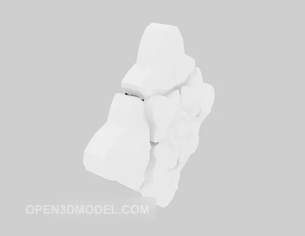 European Plaster Line Circular Pattern 3d model