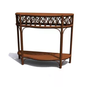 European Traditional Console Table 3d model