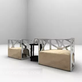Modern Personality Single Sofa 3d model