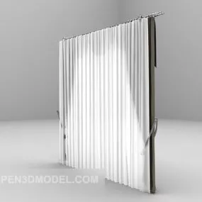 Grey Curtain Furniture 3d model