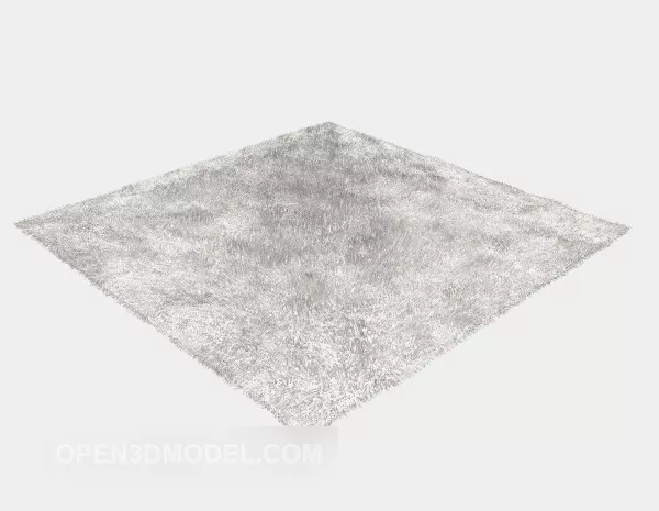 Carpet Grey Fur 3d model Carpet Grey Fur 3d model