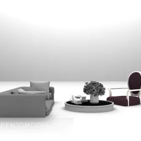 European Multi-seaters Sofa 3d model