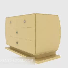 Bedside Table Ash Wood 3d model