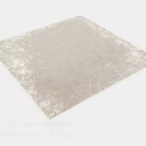 Fur Carpet Beige Color 3d model