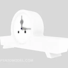 Alarm Clock White Paint 3d model