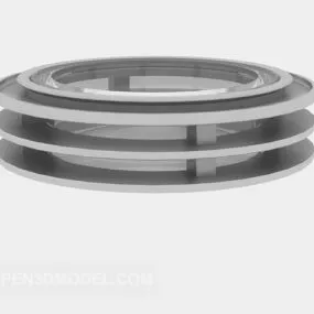 Glass Circles Disc Chandelier 3d model