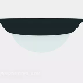 Ceiling Lamp Round Shade Furniture 3d model