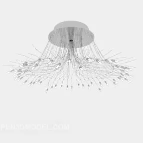 Personality White Chandelier 3d model