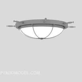 Round Shade Common Chandelier 3d model