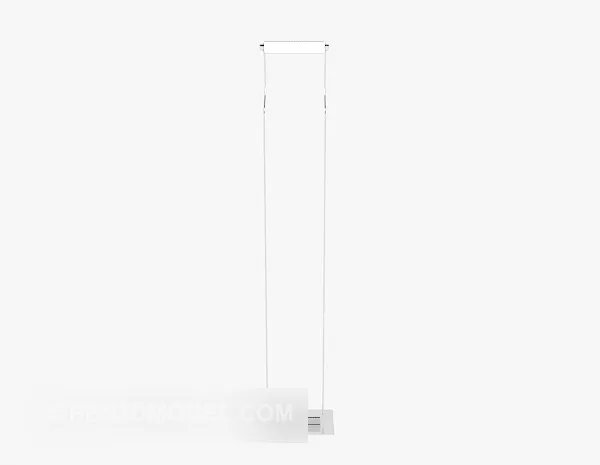 White Floor Lamp Furniture 3d model White Floor Lamp Furniture 3d model