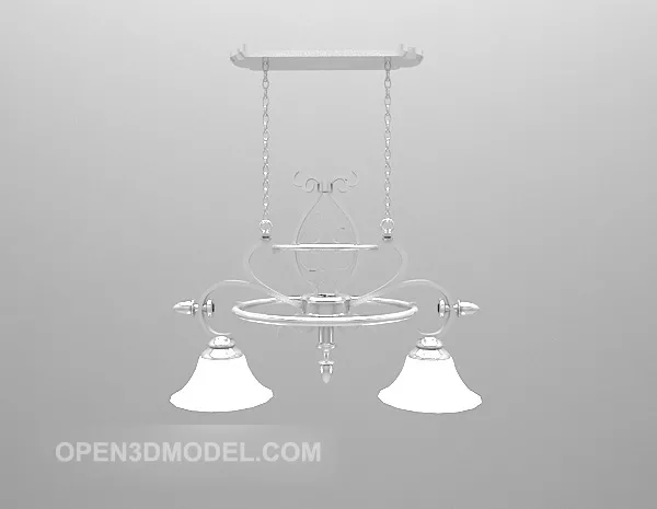 Iron Chandelier Decor 3d model Iron Chandelier Decor 3d model