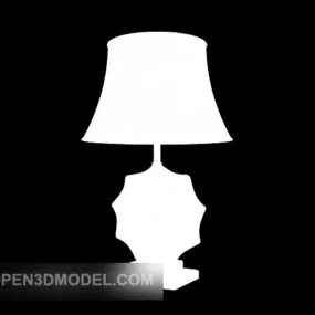 White Table Lamp Furniture 3d model