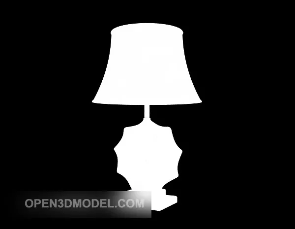 White Table Lamp Furniture 3d model White Table Lamp Furniture 3d model