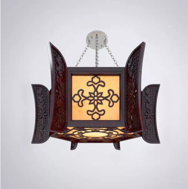 Mahogany Wood Chandelier Furniture 3d model Mahogany Wood Chandelier Furniture 3d model