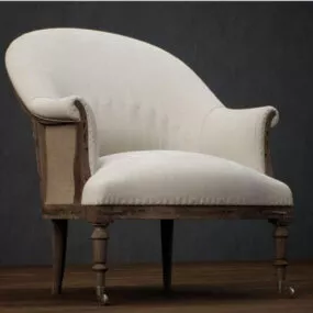 European Chair Furniture 3d model