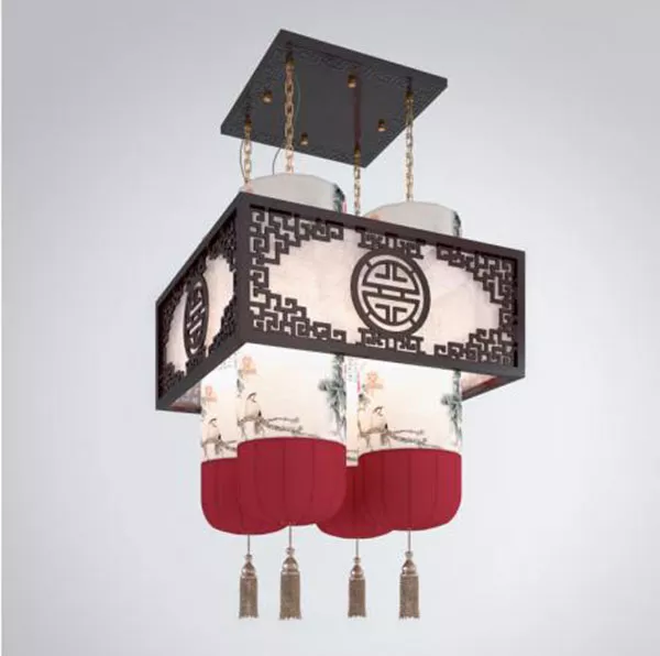 Chinese Chandelier Furniture 3d model Chinese Chandelier Furniture 3d model