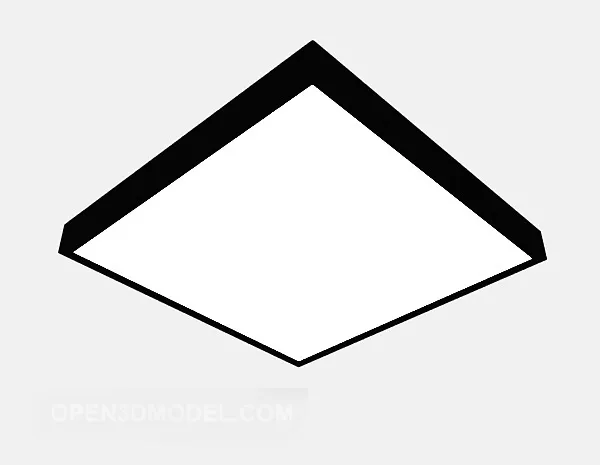 Square Chandelier Furniture 3d model Square Chandelier Furniture 3d model