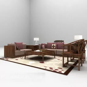 Chinese Combination Sofa Furniture 3d model
