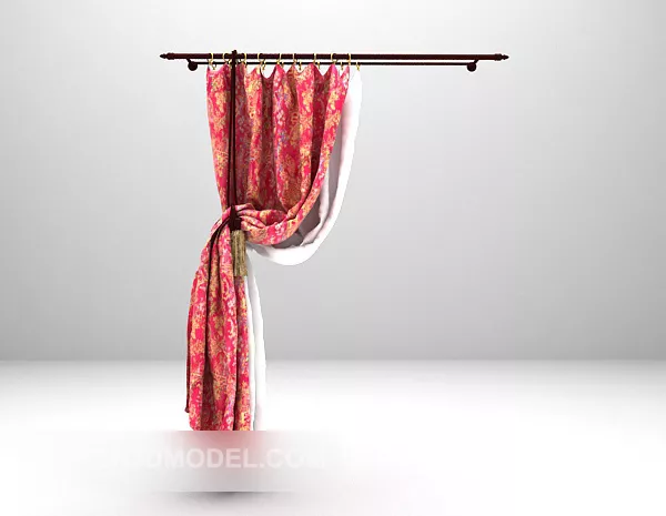 Collapsed Curtain 3d model
