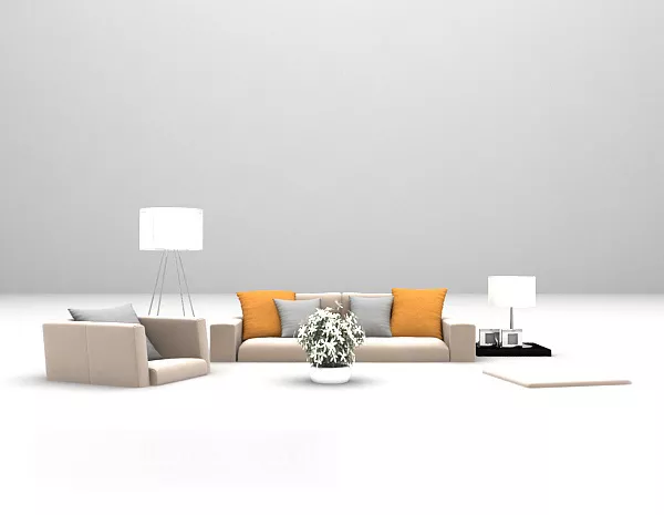 Combination Sofa Furniture V1 3d model Combination Sofa Furniture V1 3d model