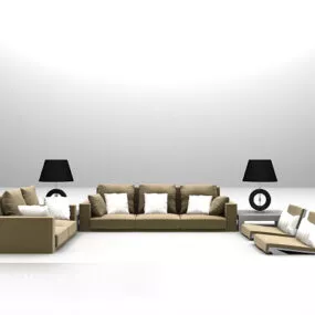 Living Room Sofa Furniture 3d model