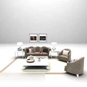 Combo Sofa Furniture European Style 3d model