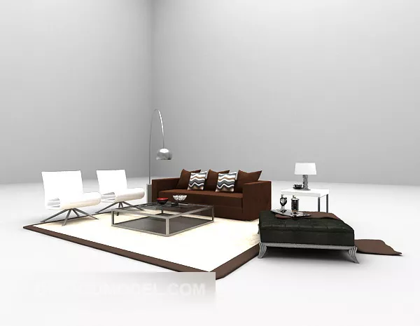 Home Combination Sofa Furniture 3d model Home Combination Sofa Furniture 3d model