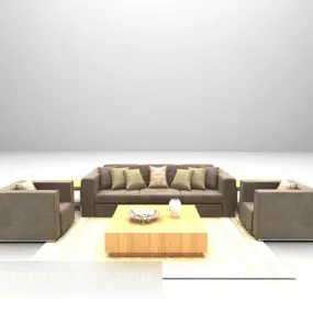 Modern Combination Sofa Large Full Furniture 3d model