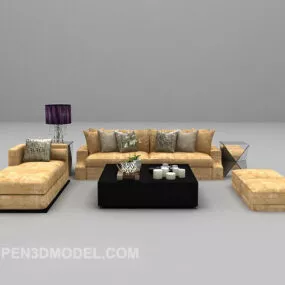 Modern Family Sofa Furniture 3d model