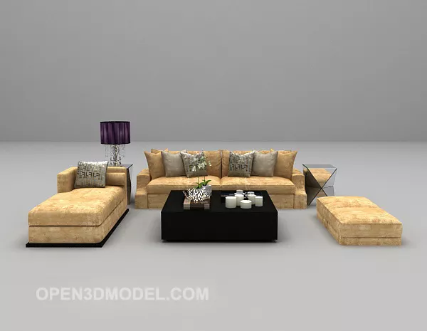 Modern Family Sofa Furniture 3d model Modern Family Sofa Furniture 3d model